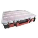 RS PRO 24 Cell Red, Black Polypropylene Compartment Box 91 mm x 416 mm x 336 mm 136-8906