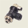 Legris Pneumatic Fitting 7800 Series Male/Female Threaded-to-Tube Push In 8 mm Brass Nickel Finish 1/4 in G 7880 08 13