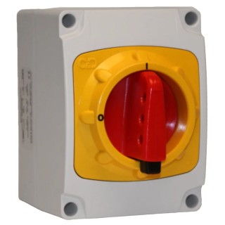 Craig & Derricott 3-Pole DIN Rail Isolator Switch IP66, 25A, 11 kW SDDG253N