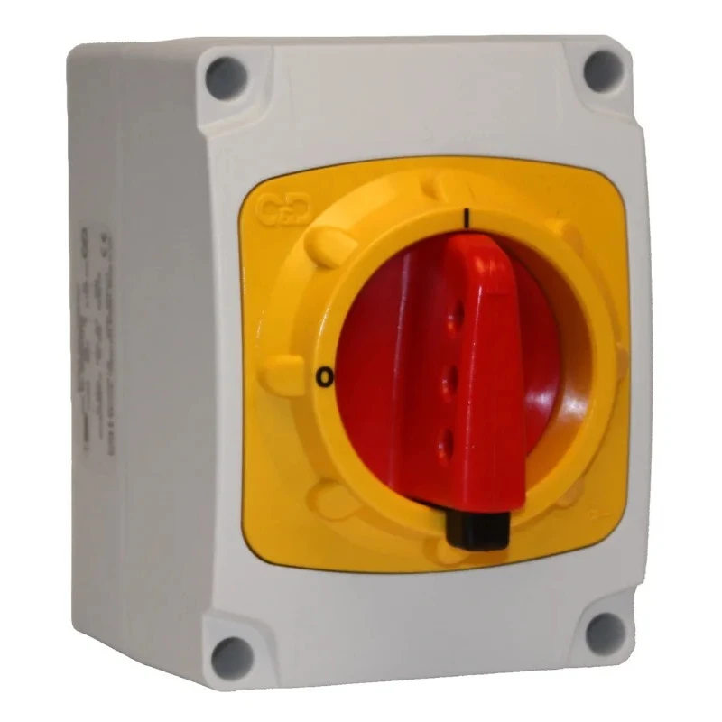 Craig & Derricott 3-Pole DIN Rail Isolator Switch IP66, 25A, 11 kW SDDG253N