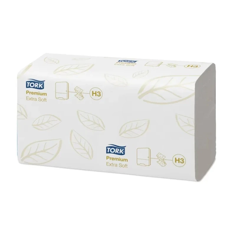 Tork QuickDry Extra Soft Premium Folded Paper Towel, White, 2 Ply, 115 x 226 mm Sheet Size, 200 Sheets 100278