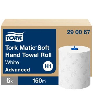 Tork Matic Roll Paper Towel 2-Ply White Sheets 190 x 190 mm 625 Sheets 290067