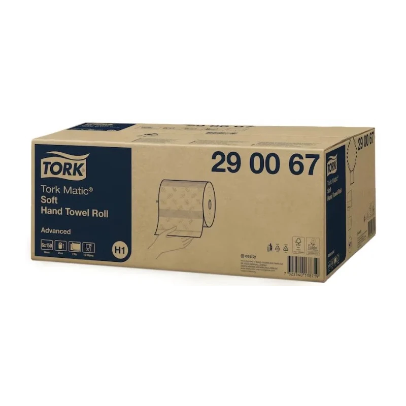 Tork Matic Roll Paper Towel 2-Ply White Sheets 190 x 190 mm 625 Sheets 290067