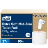 Tork Toilet Roll 2-Ply 132mm Roll Diameter 27 Rolls Mid Size 90m Length 127520