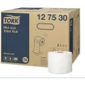 Tork 27 Rolls of 2-Ply Mid Size Toilet Roll, 100m Length, 132mm Roll Diameter, Core 35mm, Compact Mid Size Advanced 127530