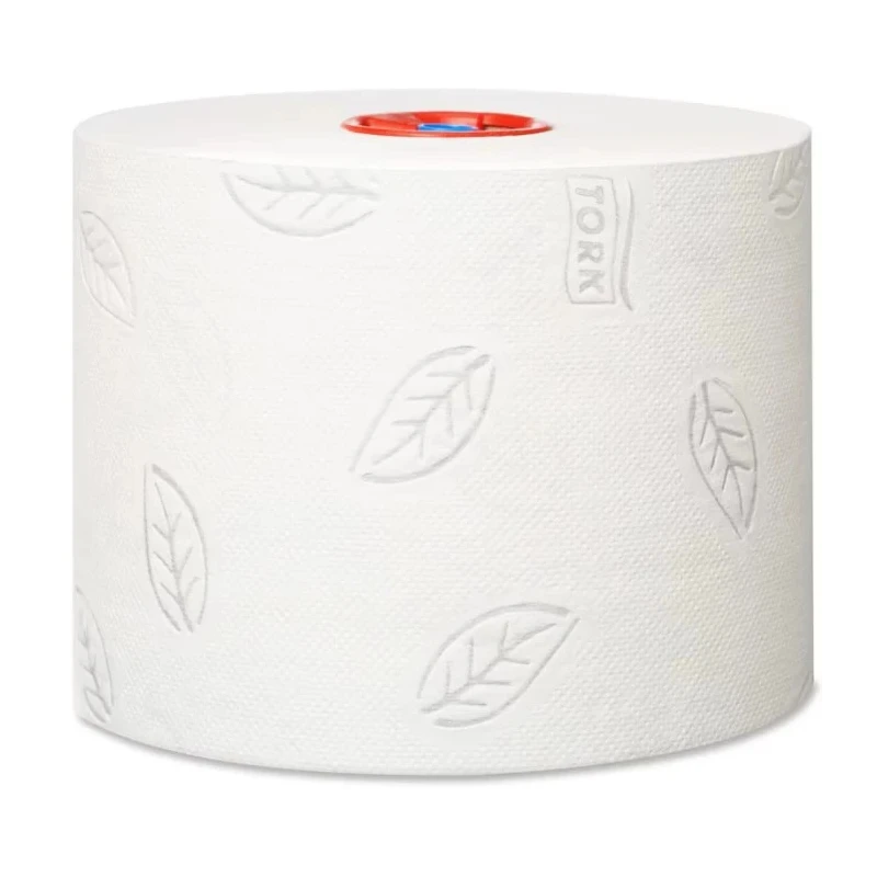 Tork 27 Rolls of 2-Ply Mid Size Toilet Roll, 100m Length, 132mm Roll Diameter, Core 35mm, Compact Mid Size Advanced 127530