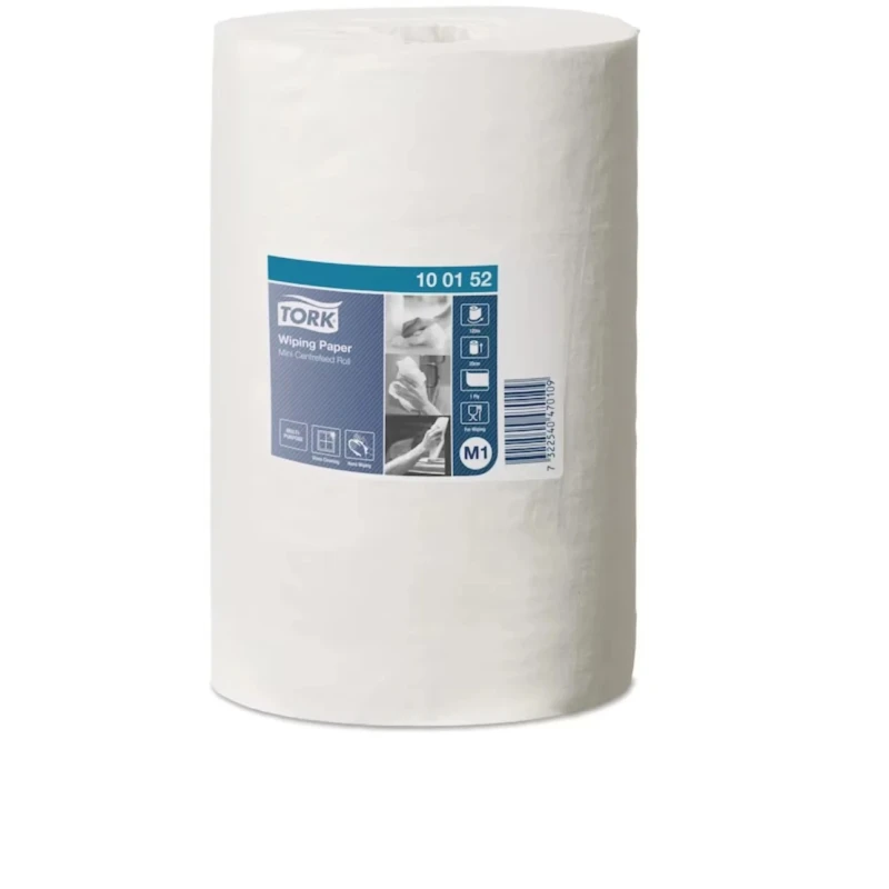 Tork Roll Paper Towel, Roll Form, 1 Ply, White, 120 m Length x 200 mm Sheet Size, 12 Sheets 100152