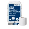 Tork SmartOne Advanced Toilet Roll 12 Rolls, 2-Ply, Mini Size, 620 Sheets per Roll, Core Diameter 44mm, Roll Diameter 472193
