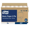Tork Centrefeed Roll Paper Towel 2-Ply White 160 m x 200 mm Sheet Size, 457 Sheets 121206