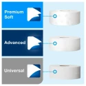 Tork White Plastic Toilet Roll Dispenser 133 mm x 360 mm x 437 mm 554000
