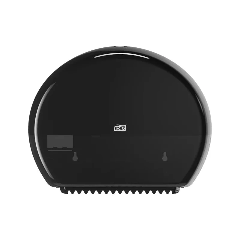 Tork Black Plastic Toilet Roll Dispenser, Single, Jumbo Roll, 132 mm x 275 mm x 345 mm 555008