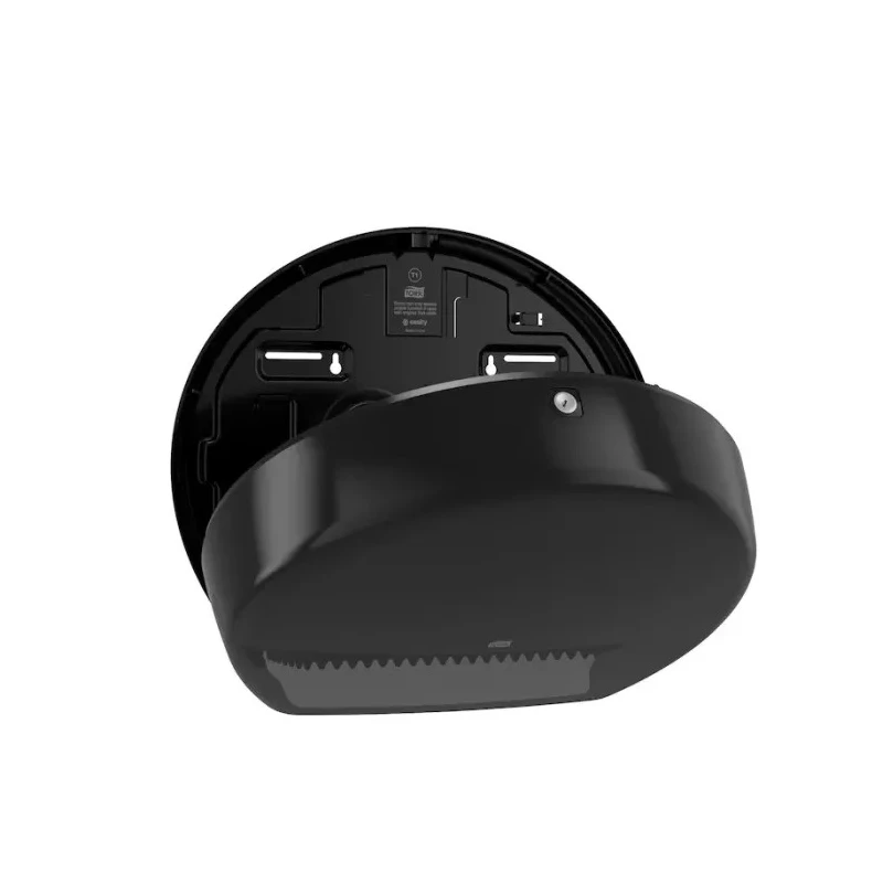 Tork Black Plastic Toilet Roll Dispenser, Single, Jumbo Roll, 132 mm x 275 mm x 345 mm 555008