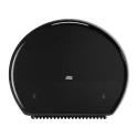 Tork Black Plastic Toilet Roll Dispenser, Jumbo Paper Type, 133 mm Depth x 360 mm Height x 437 mm Width 554008