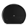 Tork Black Plastic Toilet Roll Dispenser, Jumbo Paper Type, 133 mm Depth x 360 mm Height x 437 mm Width 554008