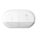Tork White Plastic Dual Toilet Roll Dispenser 156 mm x 221 mm x 398 mm 682000