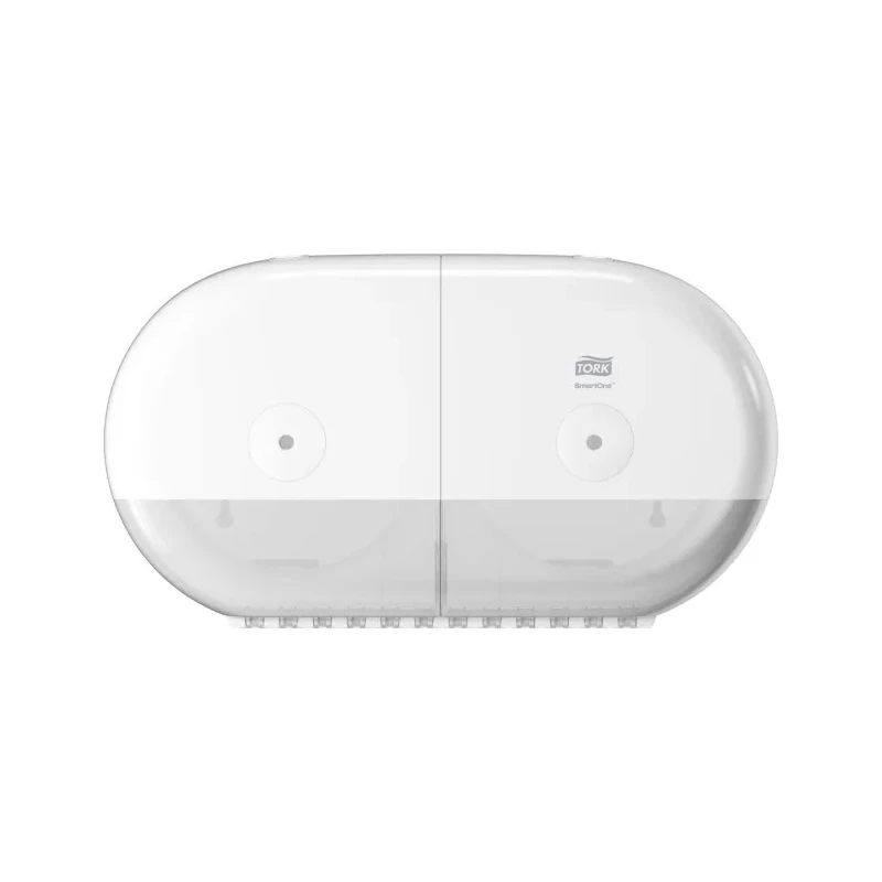 Tork White Plastic Dual Toilet Roll Dispenser 156 mm x 221 mm x 398 mm 682000