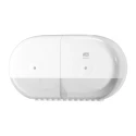 Tork White Plastic Dual Toilet Roll Dispenser 156 mm x 221 mm x 398 mm 682000