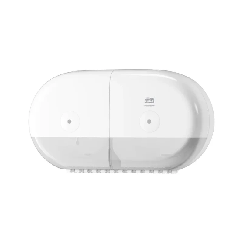 Tork White Plastic Dual Toilet Roll Dispenser 156 mm x 221 mm x 398 mm 682000