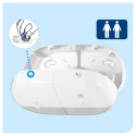 Tork White Plastic Dual Toilet Roll Dispenser 156 mm x 221 mm x 398 mm 682000