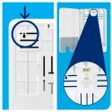 Tork Plastic White Wall Wall Mount Paper Towel Dispenser 114 mm x 458 mm x 302 mm 552000