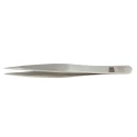 RS PRO Stainless Steel Flat Tweezer 120mm, Anti-Magnetic, Anti-Acid 136-9691