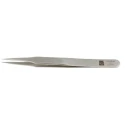 RS PRO 120mm Stainless Steel Flat Tweezer Anti-Magnetic Anti-Acid Precision 136-9696