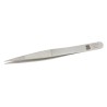 RS PRO Stainless Steel Flat Tweezer 120mm Anti-Magnetic Anti-Acid 136-9692