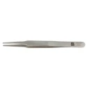 RS PRO 120mm Stainless Steel Flat, Round, Straight, Fine Tweezer 136-9699