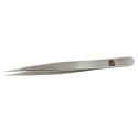 RS PRO 110mm Stainless Steel Fine, Pointed, Straight Tweezer 136-9702