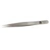 RS PRO 110mm Stainless Steel Fine, Pointed, Straight Tweezer 136-9702
