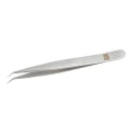 RS PRO 110mm Stainless Steel Bent Pointed Fine Tweezer 136-9703