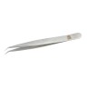 RS PRO 110mm Stainless Steel Bent Pointed Fine Tweezer 136-9703