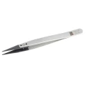 RS PRO Stainless Steel Fine ESD Safe Tweezer 130mm 136-9730