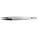 RS PRO Stainless Steel Fine ESD Safe Tweezer 130mm 136-9730