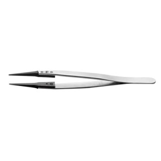 RS PRO 130mm Stainless Steel ESD Safe Tweezer 136-9724