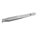RS PRO 120mm Carbon Steel Bent Tweezer 136-9722