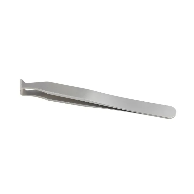 RS PRO 120mm Carbon Steel Bent Tweezer 136-9722