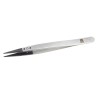 RS PRO 130mm Stainless Steel Flat ESD Safe Tweezer 136-9723