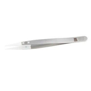 RS PRO 130mm Stainless Steel Pointed ESD Safe Tweezer 136-9729