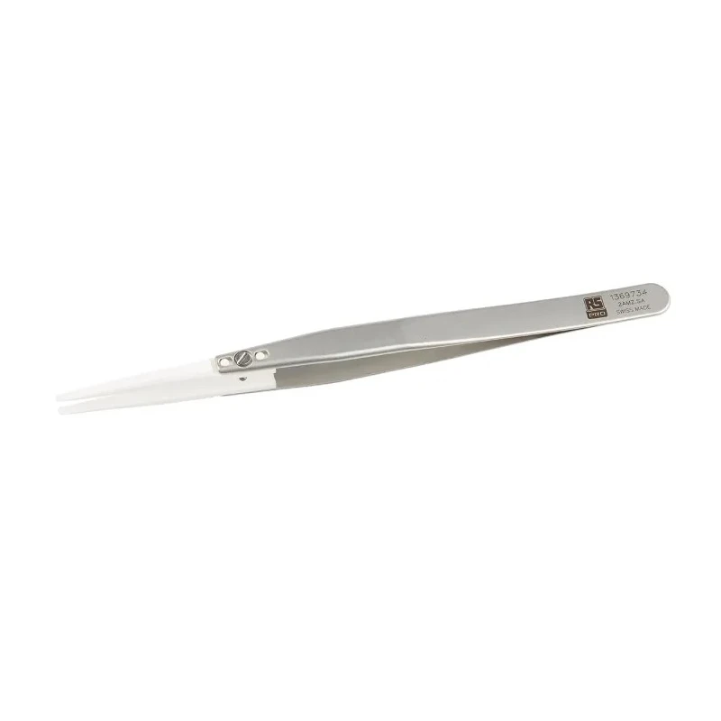 RS PRO 140mm Stainless Steel Tweezer 136-9734, Anti-Magnetic, Anti-Acid Precision Specialist Tool