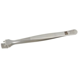 RS PRO 125mm Stainless Steel Bent Tweezer 136-9740