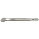 RS PRO 125mm Stainless Steel Bent Tweezer 136-9740