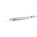 RS PRO 130mm Stainless Steel Curved Fine Tweezer 136-9737