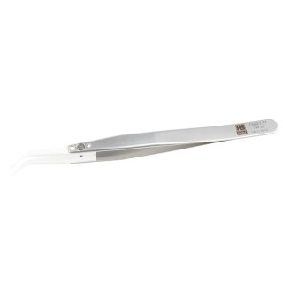 RS PRO 130mm Stainless Steel Curved Fine Tweezer 136-9737