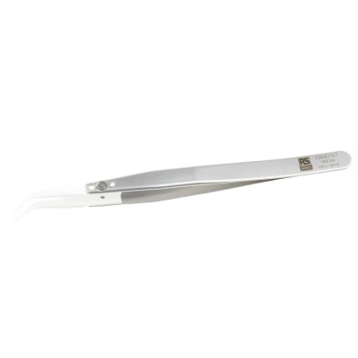 RS PRO 130mm Stainless Steel Curved Fine Tweezer 136-9737