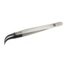 RS PRO 130mm Stainless Steel Curved Very Fine ESD Safe Tweezer 136-9733