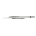 RS PRO 130mm Stainless Steel Curved Fine Tweezer 136-9737
