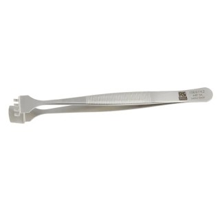 RS PRO 125mm Stainless Steel Bent Tweezer 136-9742