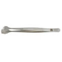 RS PRO 125mm Stainless Steel Bent Tweezer 136-9742