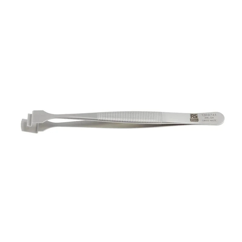 RS PRO 125mm Stainless Steel Wafer Tweezer 136-9741